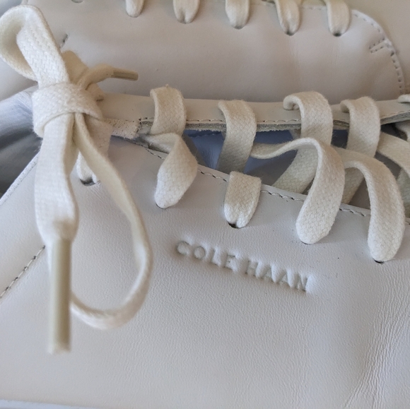 Cole Haan Grand Crosscourt Traveler White Men's 8 Leather Oxford Sneaker C36656 - Picture 8 of 9